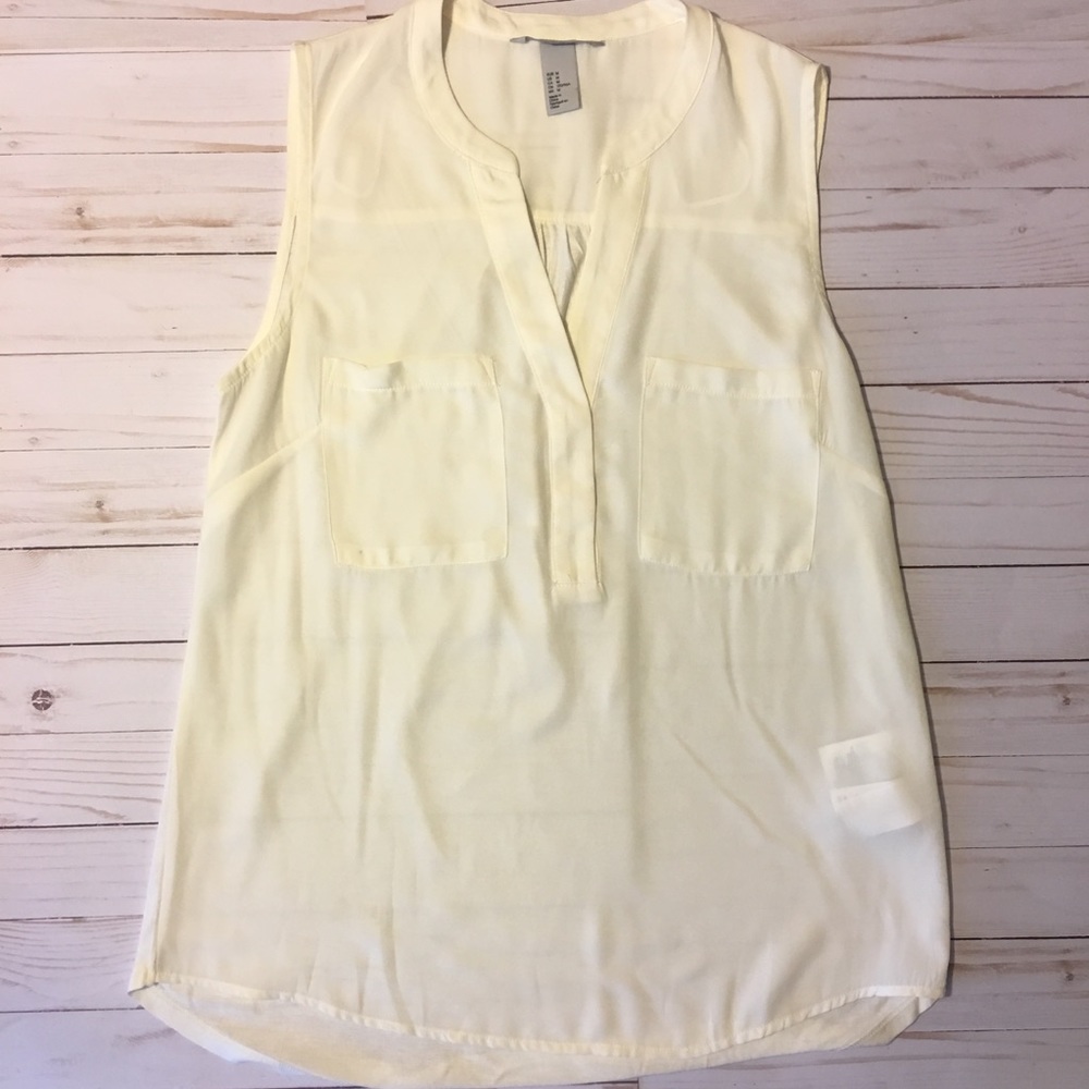 H&M cream blouse